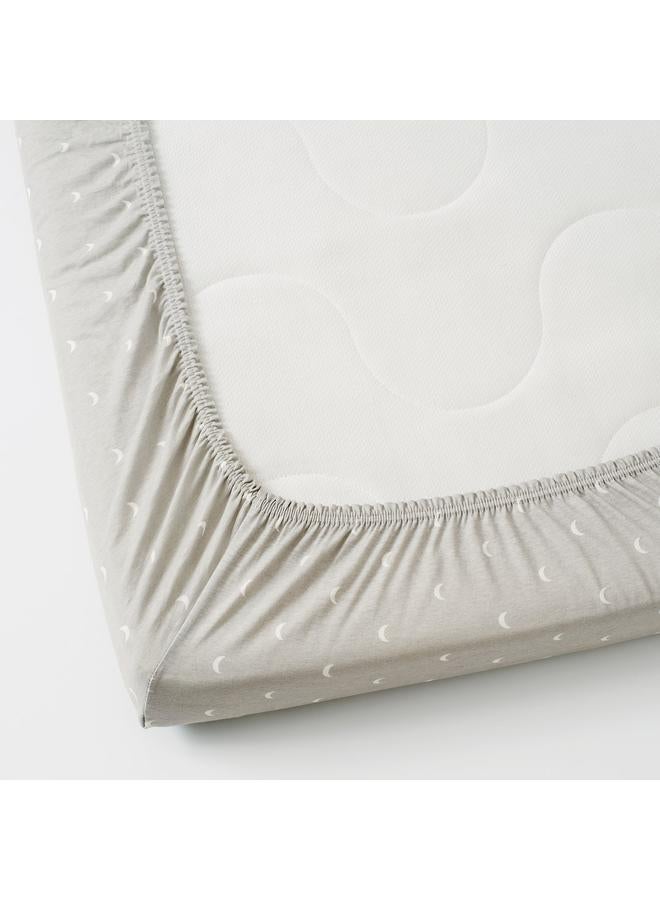 erorex Fitted sheet for cot, dotted/moon, 60x120 cm - Image 2