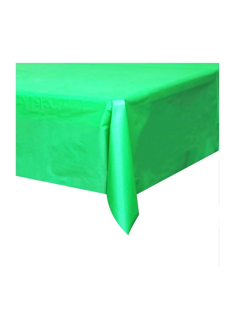 PARTY FUN Happy Birthday Green Color PE Table Cover  - Image 2