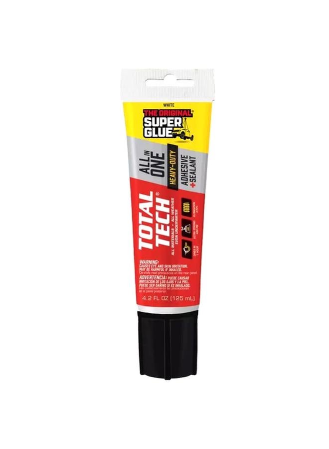 Super Glue Total Tech All-in-One Heavy-Duty Adhesive Sealant White 125ml 11711003