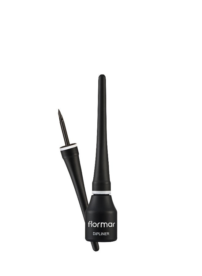 flormar Dipliner Black – Precision Liquid Eyeliner, Deep Black Pigment, Long-Wear Definition 01 Black - Image 1