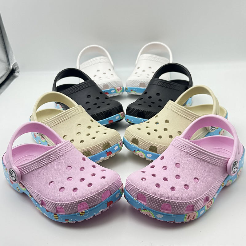Children'S Hole Shoes Fruit Bee Eva Cartoon Shoes Soft Bottom Baotou Beach Sandals - Image 2