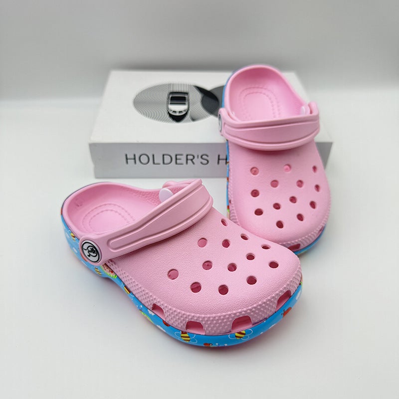 Children'S Hole Shoes Fruit Bee Eva Cartoon Shoes Soft Bottom Baotou Beach Sandals - Image 4