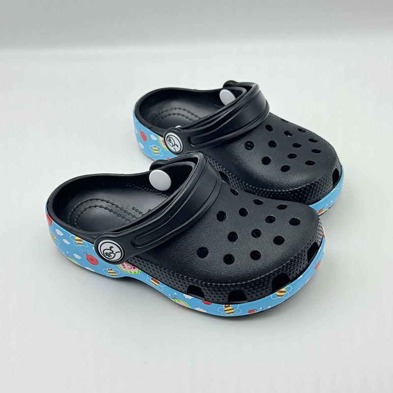 Children'S Hole Shoes Fruit Bee Eva Cartoon Shoes Soft Bottom Baotou Beach Sandals - Image 1