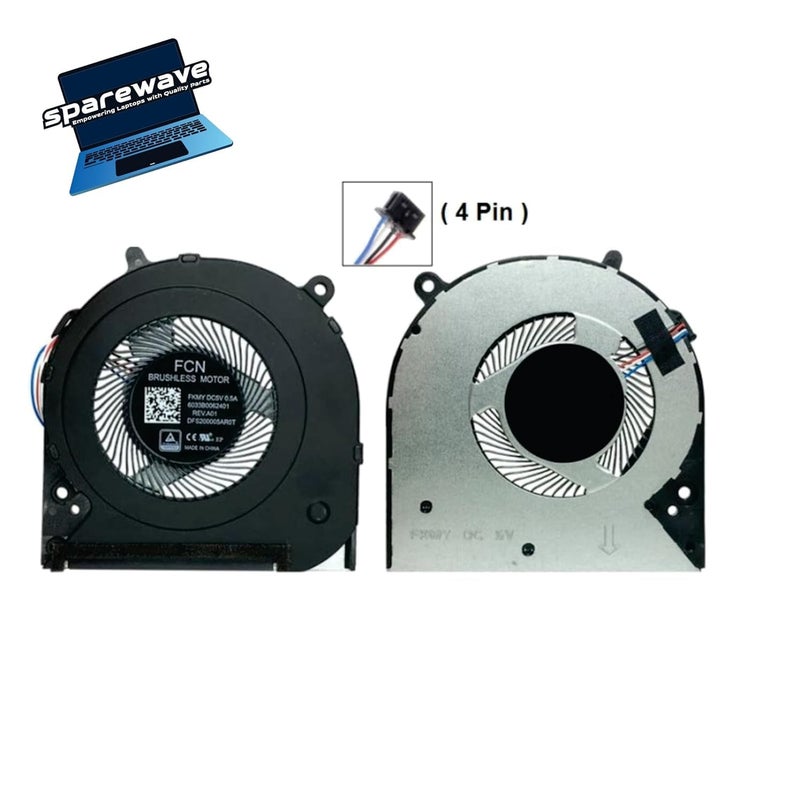 SPAREWAVE Replacement Internal CPU Cooling Fan for HP 240-g8, 240 g8, 245-g8, 245 g8, 246-g8, 14-cf, 14 cf, 14s cf 14s-cf. Comes With Complimentary MH501 Thermal Greasen (Cooling paste). - Image 4