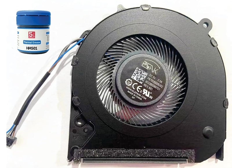 SPAREWAVE Replacement Internal CPU Cooling Fan for HP 240-g8, 240 g8, 245-g8, 245 g8, 246-g8, 14-cf, 14 cf, 14s cf 14s-cf. Comes With Complimentary MH501 Thermal Greasen (Cooling paste). - Image 1