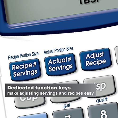 Calculated Industries 8300 KitchenCalc Recipe Conversion and Culinary Math Calculator with Digital Timer for Chefs, Culinary Students, Home Cooks and Bakers | Scale Recipes, Menu Plans, Portion Sizes - Image 3