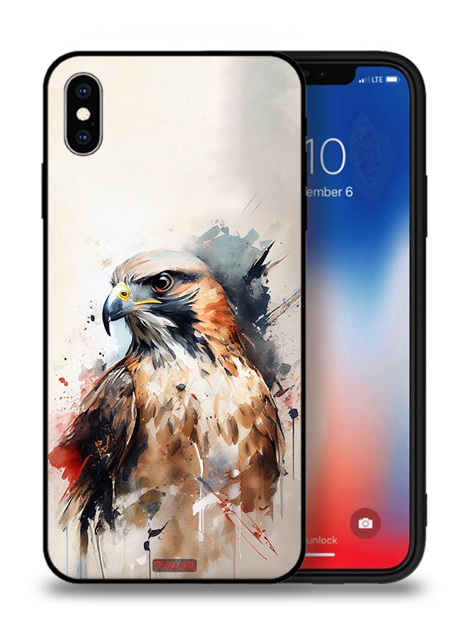 Tolwak Apple iPhone XS Protective Case Eagle Abstract Art - Image 1