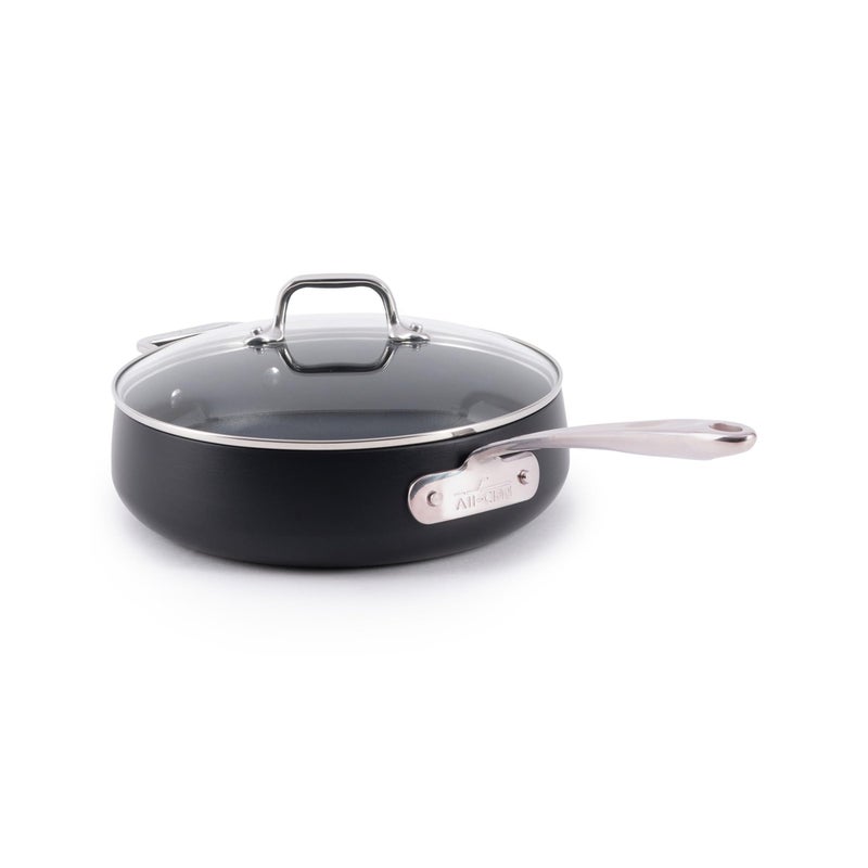 All-Clad AllClad HA1 Expert Hard Anodized Nonstick Saut Pan with Lid 4 Qt 12 DishwasherFriendly OvenSafe Up to 500F Compatible with All Stovetops Gas Electric Induction Black - Image 2