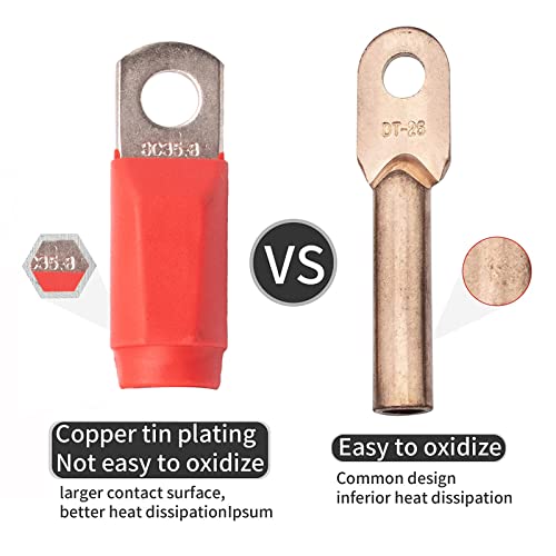 Drive-up Golf Cart Battery Cable Set 4 Guage for EZGO TXT Medalist 1994-Up 36V 48V Models(Set of 5) - Image 3