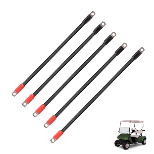 Drive-up Golf Cart Battery Cable Set 4 Guage for EZGO TXT Medalist 1994-Up 36V 48V Models(Set of 5) - Image 1