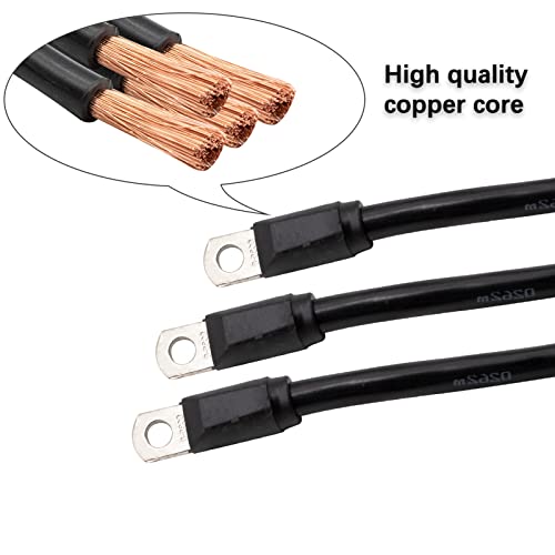 Drive-up Golf Cart Battery Cable Set 4 Guage for EZGO TXT Medalist 1994-Up 36V 48V Models(Set of 5) - Image 4