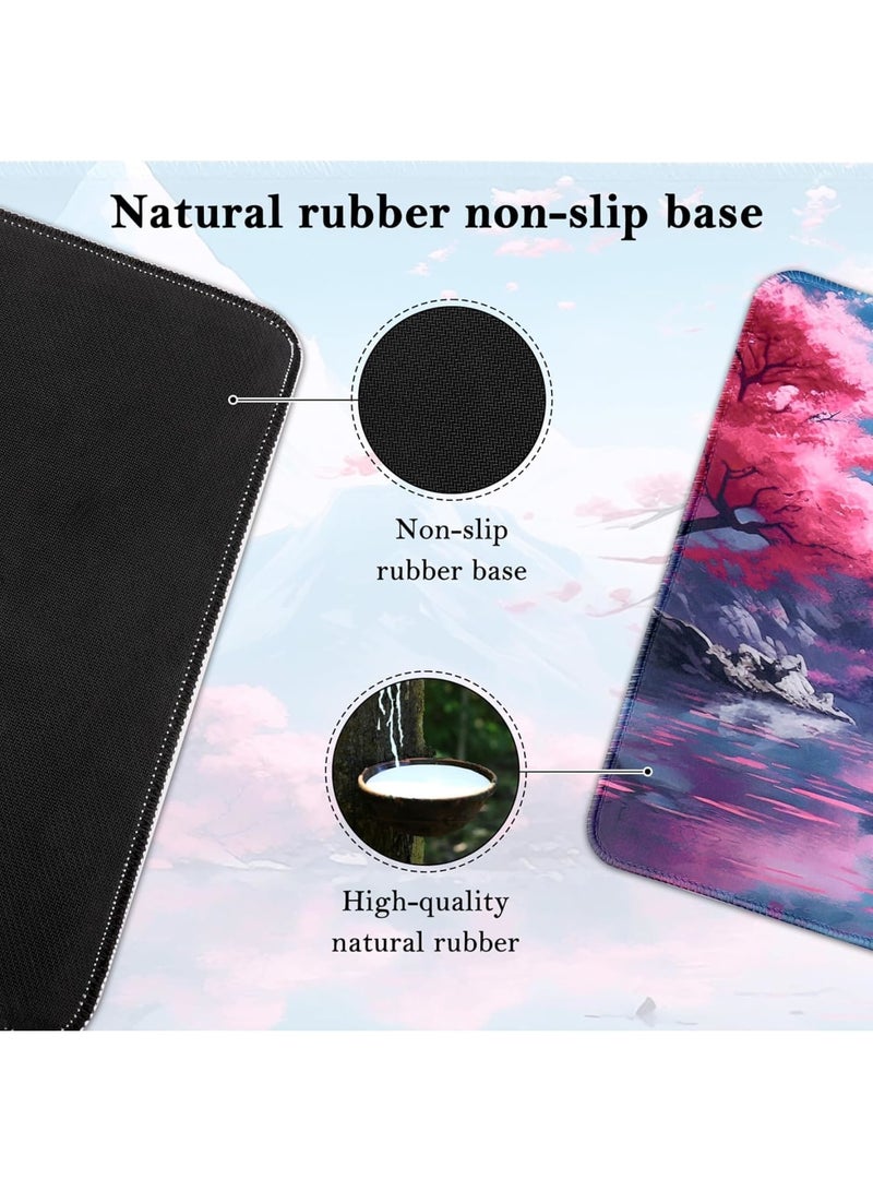 SYOSI Non Slip Mouse Pad, Extended Gaming Mouse Mat with Waterproof Surface and Rubber Base, Large Desk Mousepad 80x30cm for Laptop, PC, Office and Home Use - Image 4