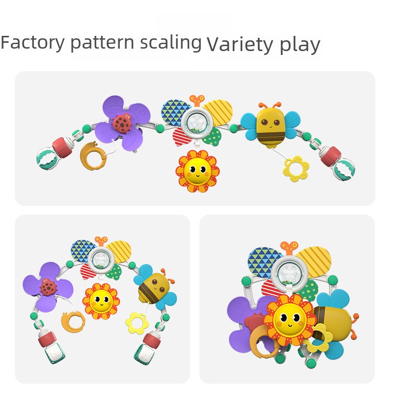 Baby Developmental Toy: Morano Crab High-Quality Plastic Ring Toy - Versatile Rotating Fan, Rolling Marbles, Bee Swing Features Educational Toy for Newborns 0-3 Years Old - Image 4
