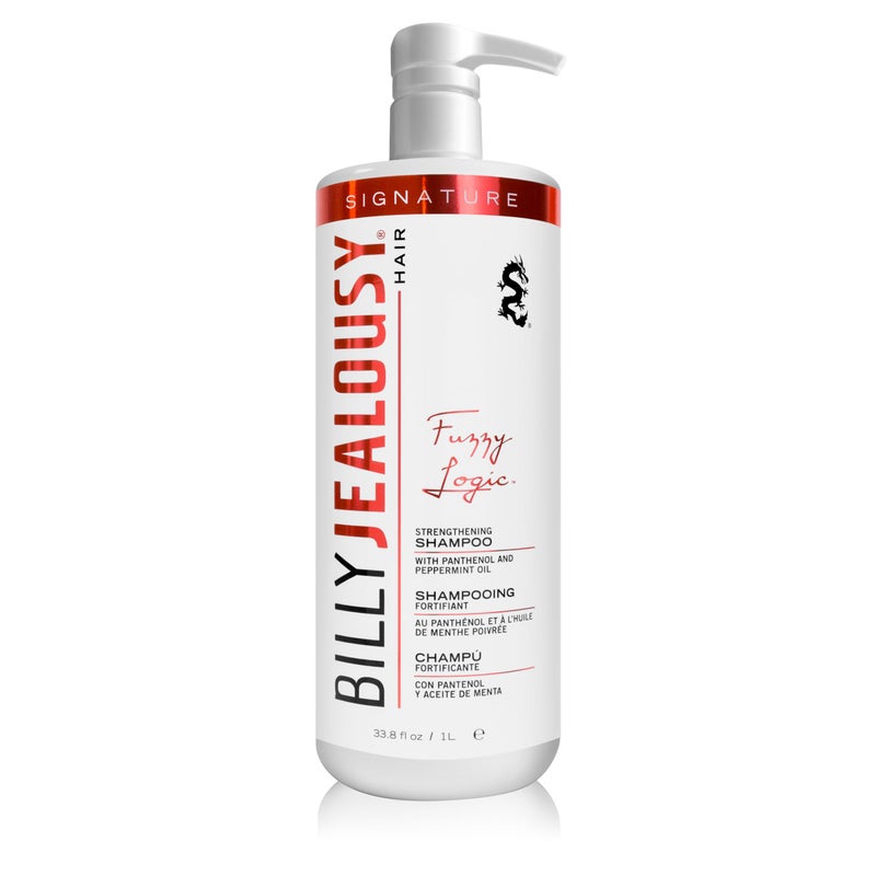 Billy Jealousy Fuzzy Logic Men's Shampoo for Thinning Hair and Hair Loss, Peppermint-Infused, With DHT Blockers to Prevent Hair Loss and Breakage, 33.8 Fl Oz - Image 1