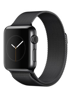 Milanese Stainless Steel Wrist Band For Apple Watch 44 mm Black