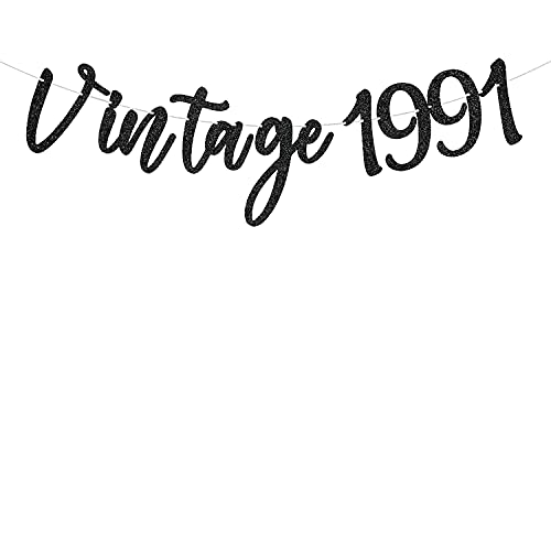 Festiko®Vintage 1991 Theme Decoration for 40th Men and Women Birthday Party Funny 40 and Fabulous Decoration Combo(Banner,Cake Topper) - Image 3