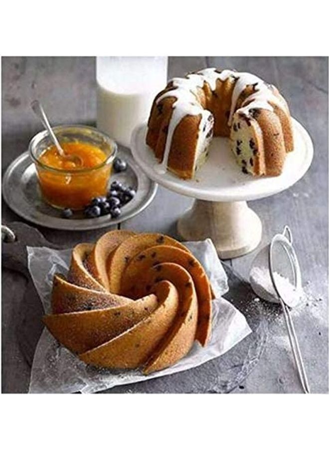 2-Piece Silicone Baking Cake Mold Non-Stick Flexible Tube multicolour - Image 4