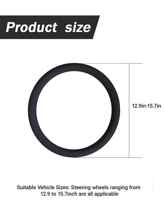 سويت لايف واقي عجلة القيادة من السيليكون المقاوم للانزلاق - غطاء حماية عالمي لعجلة قيادة السيارة - غطاء سيليكون سهل التنظيف لعجلة قيادة السيارة في الصيف (أسود) - Image 2