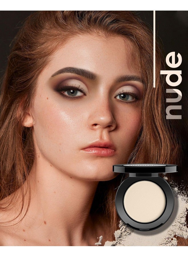 HOOMUSS Nude Naked Eyeshadow Matte Handmade Eye Sahdow Pressed Powder Palette, High Pigmented & Long Lasting, Intense Color Nude Bold Eyes (Nude) - Image 3