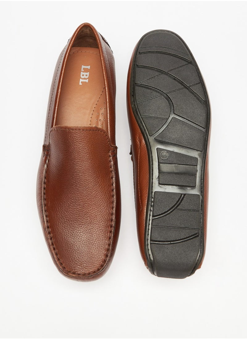 LBL by Shoexpress - Mens Textured Slip-On Loafers - Image 1