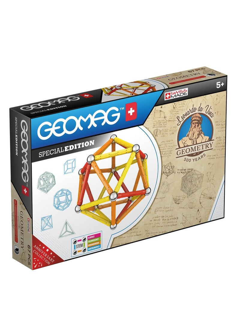 GEOMAG Geomag Leonardo Da Vinci 67 Pcs Geometry Magnet Toys Building Constructions for Children STEM Creativity beyond Imagination, Inspirational, Recreational Conventional Educational Made in Switzerland  - Image 5