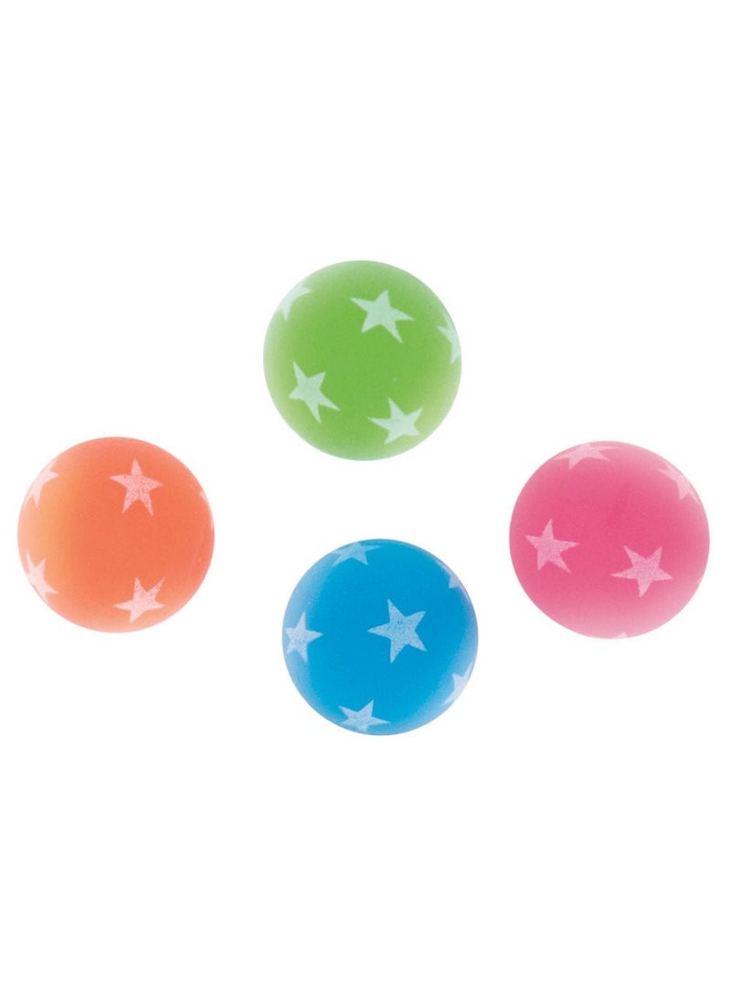 Unique Glow In Dark Bouncy Balls Multicolor 3cm 8-Pack - Image 1