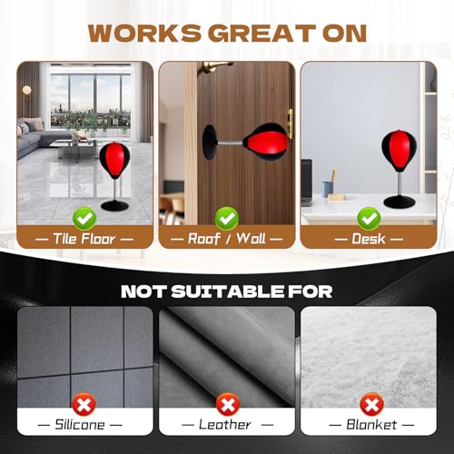Stonelatrixo Desktop Punching Bag for Desk, Stress Relief Ball with Suction Cup for Office and Home, Funny Gag Gift for Boss Coworkers Friends, Mini Desktop Boxing Stress Relief Product​ for Adults - Image 5