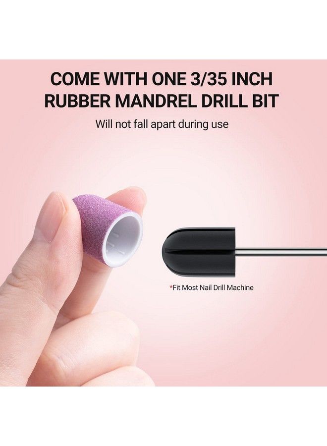 MelodySusie 10 Pcs Nail Sanding Caps Nail Drill Bits 180 Fine Grit For Foot File Callus Remover Manicure Pedicure Nail Polishing Burr Home Salon Use Purple (13Mm) - Image 4