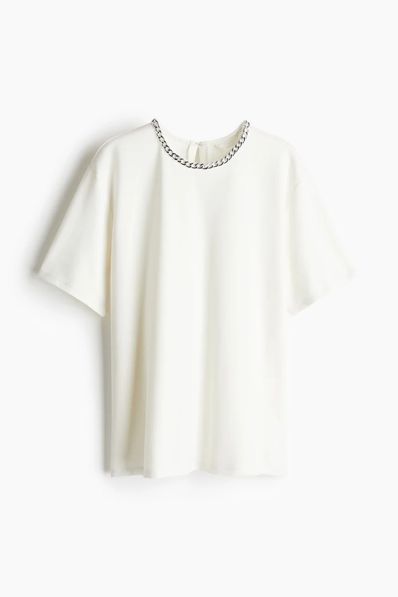 اتش اند ام تي-شيرت مزخرف