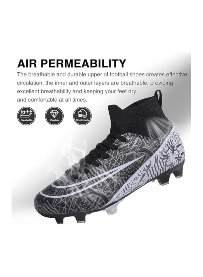 Football Boots for Men Women, Unisex-Adult Football Shoes Sneakers, High Ankle Non-Slip Training Sneaker, Athletics Football Soccer Shoes for Youth Students  - Image 5