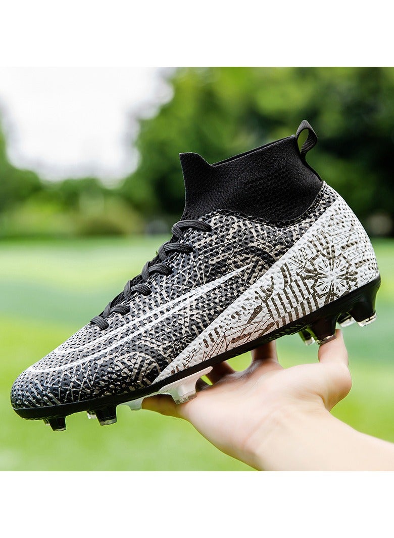 Football Boots for Men Women, Unisex-Adult Football Shoes Sneakers, High Ankle Non-Slip Training Sneaker, Athletics Football Soccer Shoes for Youth Students  - Image 1