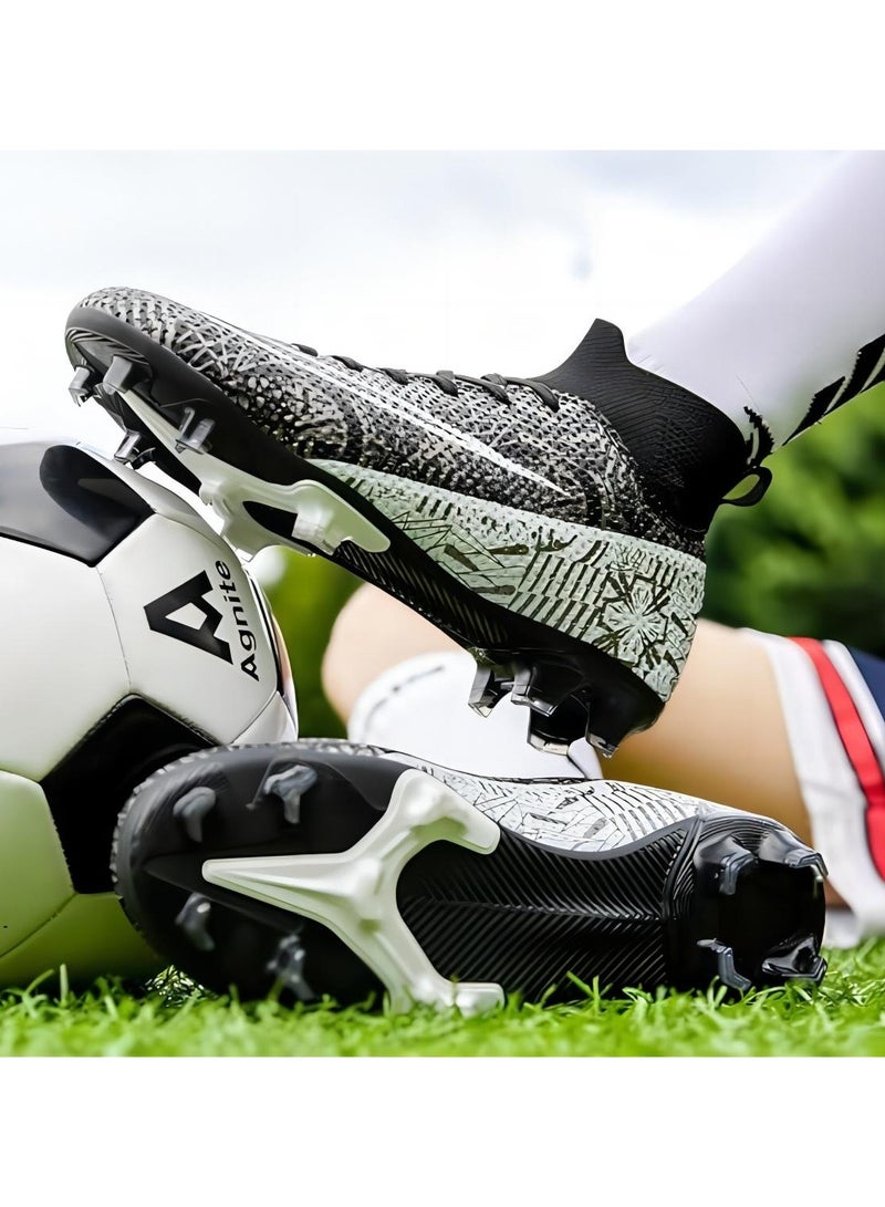 Football Boots for Men Women, Unisex-Adult Football Shoes Sneakers, High Ankle Non-Slip Training Sneaker, Athletics Football Soccer Shoes for Youth Students  - Image 2