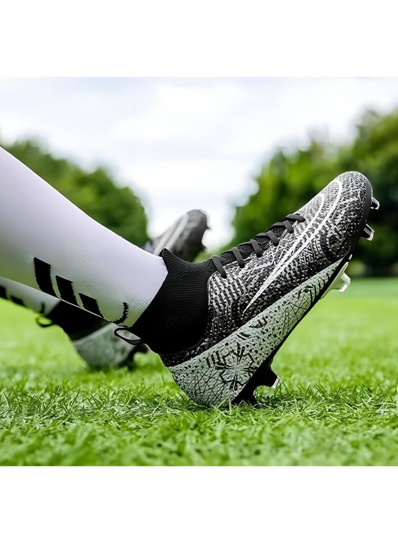 Football Boots for Men Women, Unisex-Adult Football Shoes Sneakers, High Ankle Non-Slip Training Sneaker, Athletics Football Soccer Shoes for Youth Students  - Image 3