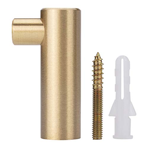 IVAILEX 4 Pack Decorative Wall Hooks Gold Towel and Coat Hooks Solid Brass for Hanging (L-Shaped) - Image 4