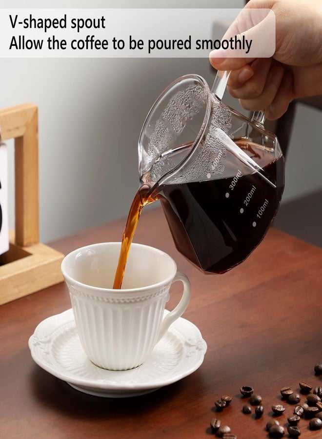 Bincoo 400ML Pour Over Coffee Maker Set with Filter Paper,Ceramic Pour Over Coffee Dripper 1-2 Cups-Professional Coffee Brewing Pot for Home Office(White) - Image 5