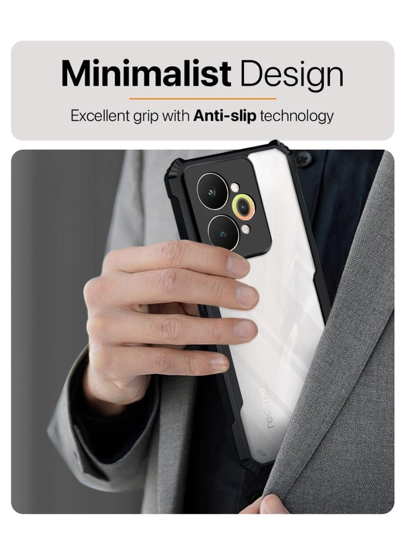 Case for Realme 15 Pro 5G Clear Cover Hard PC Back Cover with Shockproof TPU Border 360 Degree Impact Resistant non-Yellowing Transparent Cover For Realme 15 Pro 5G - Image 2