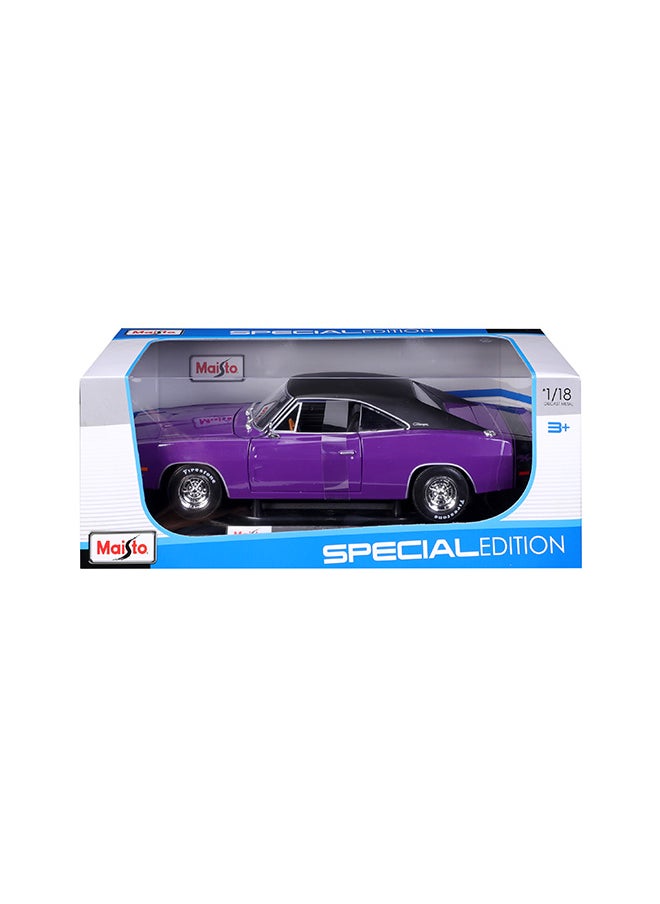 Maisto 1:18 1969 Dodge Charger R-T Purple Officially Licensed Scaled Replicas of Collectible Diecast Metal Models with Exquisite Interior & Exterior Detailing for All Ages  - Image 2