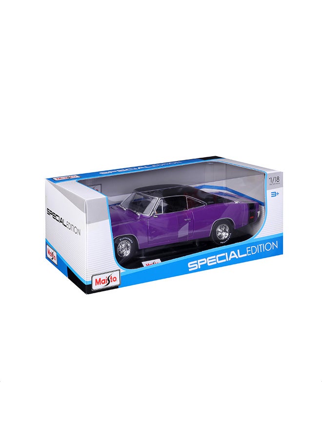Maisto 1:18 1969 Dodge Charger R-T Purple Officially Licensed Scaled Replicas of Collectible Diecast Metal Models with Exquisite Interior & Exterior Detailing for All Ages  - Image 3