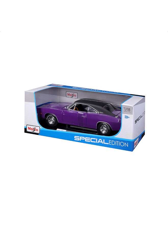Maisto 1:18 1969 Dodge Charger R-T Purple Officially Licensed Scaled Replicas of Collectible Diecast Metal Models with Exquisite Interior & Exterior Detailing for All Ages  - Image 4
