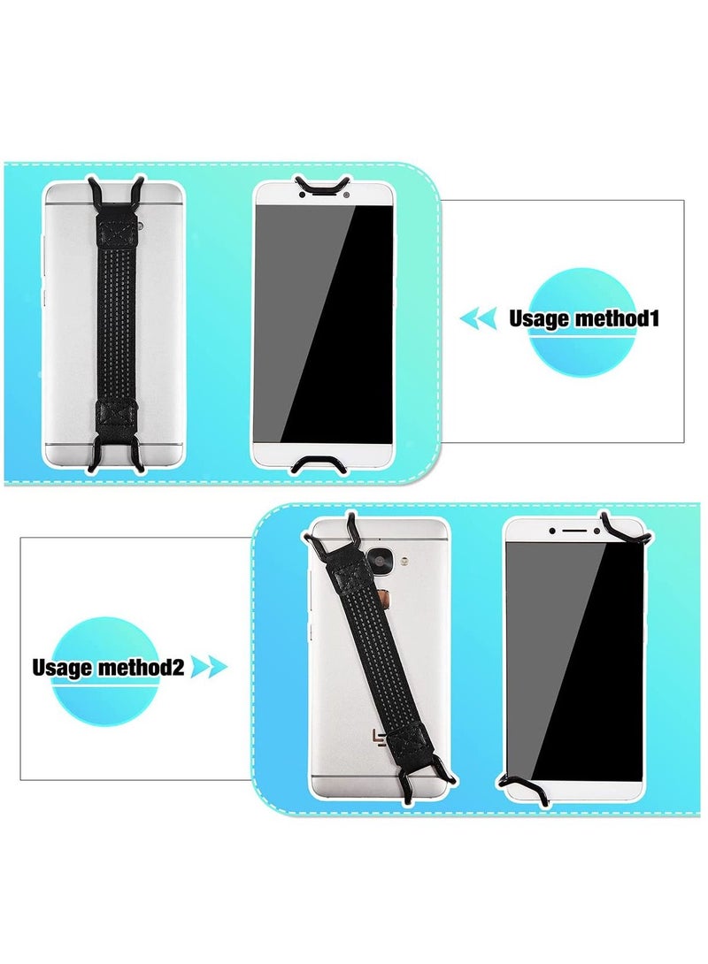 KASTWAVE 6 Pieces Mobile Phone Security Hand Strap Holder Security Hand Strap Holder Phone Security Hand Grip Phone Accessory for 5.2-7.5 Inch Smartphones - Image 4