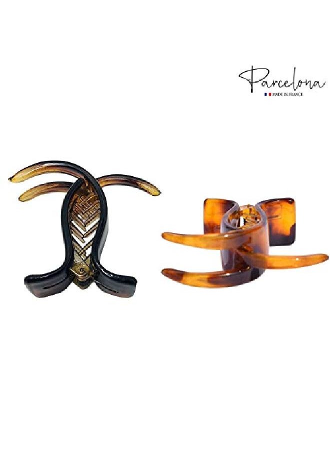 French 3 Teeth Savana And Tortoise Shell Set Of 2 Fish Style Ponytail Holder Strong Grip Jaw Hair Claw Clip Clamps - pzsku/Z5B8070B6F8F65D48C17FZ/45/_/1659518846/cf1397d4-cff9-4c44-8cc2-312098f16c63