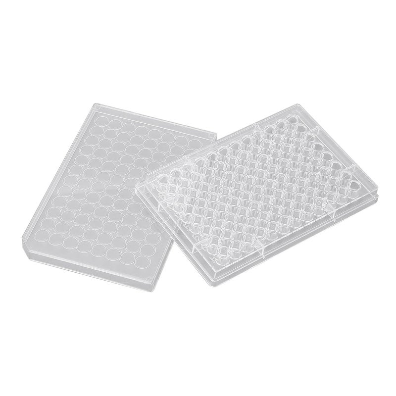 Tyenaza 10pcs Tissue Culture Plate, 96 Well Clear Polystyrene Cell Growth Culture Plate with Plastic Lid for Laboratory Biological Room (V Shaped Bottom) - Image 4