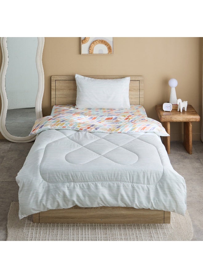 Home Box Nora Prism Microfibre Twin Comforter for Kids - Image 3