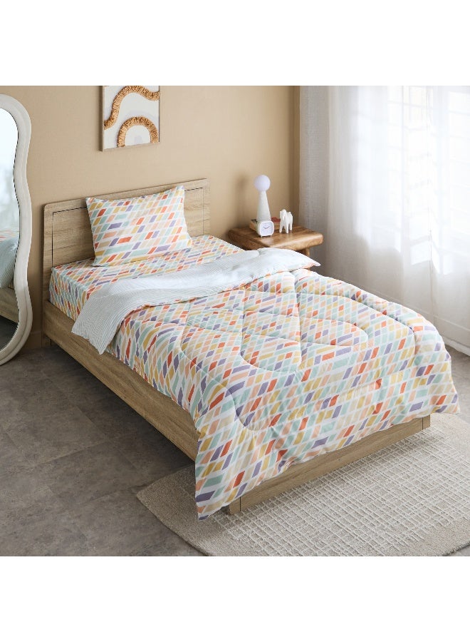 Home Box Nora Prism Microfibre Twin Comforter for Kids - Image 1