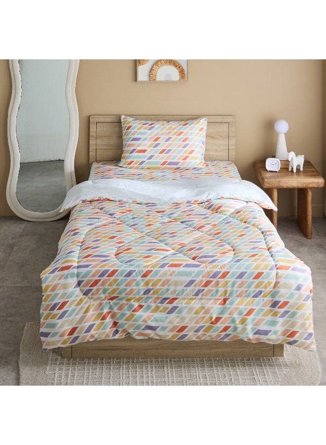 Home Box Nora Prism Microfibre Twin Comforter for Kids - Image 2