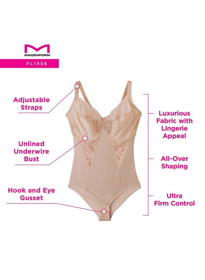 Maidenform Ultra Firm Women's Shapewear, Body Shaper with Built-In Underwire Bra, Allover Sculpting & Firm Control, Paris Nude, 36C - Image 5