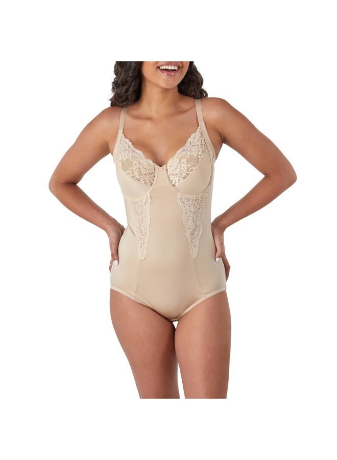Maidenform Ultra Firm Women's Shapewear, Body Shaper with Built-In Underwire Bra, Allover Sculpting & Firm Control, Paris Nude, 36C - Image 1