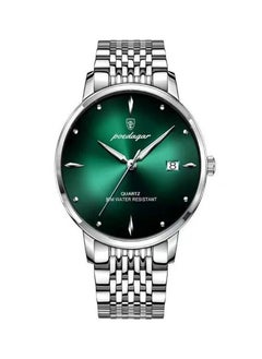 Men’s Analog Quartz Silver Stainless Steel Band Watch 42mm