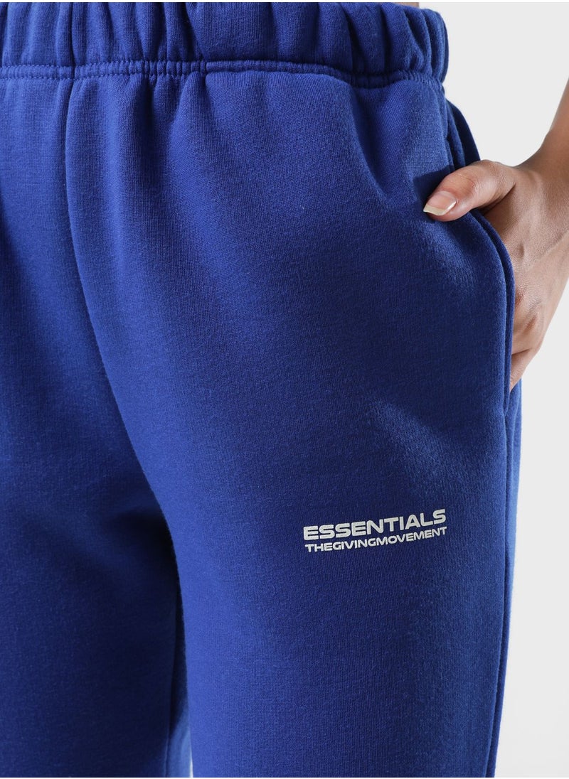 The Giving Movement - Fitted Logo Joggers - Image 1