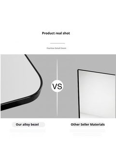 General Upgraded Version Full Length Mirror Floor Mirror With Stand Large Bedroom Mirror Wall-Mounted Mirror Stand Or Leaning Against Wall Aluminum Alloy Frame Dressing Mirror Standing Mirror Gold  - Image 5